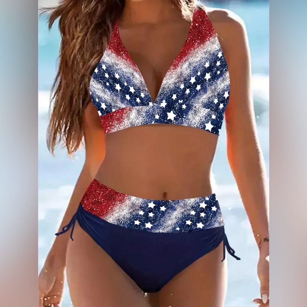 🇺🇸 STARS & STRIPES 2-PIECE BIKINI SET | Small & XL